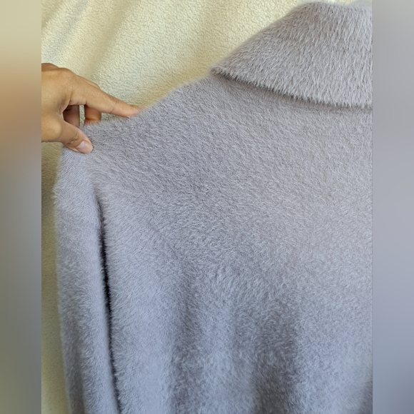 Women's Love Scarlett Lavendar Purple Pull Over Cowl Neckline Sweater - Picture 10 of 11